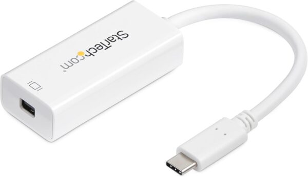 StarTech.com USB-C to Mini DisplayPort Adapter - 4K 60Hz - White
